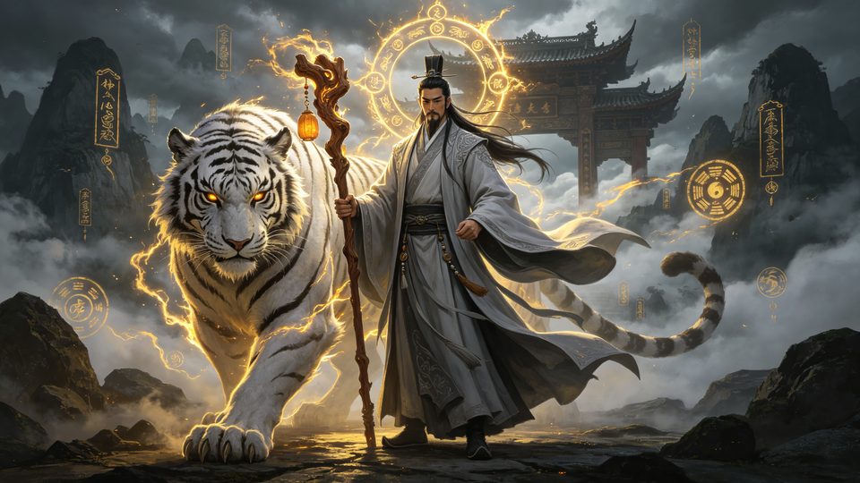 传奇道士职业-召唤神兽道士游戏原画